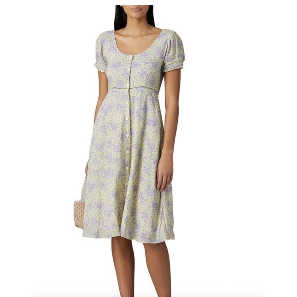 Loveshackfancy ric rac yellow dress